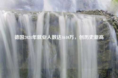 德国2024年就业人数达4610万，创历史新高